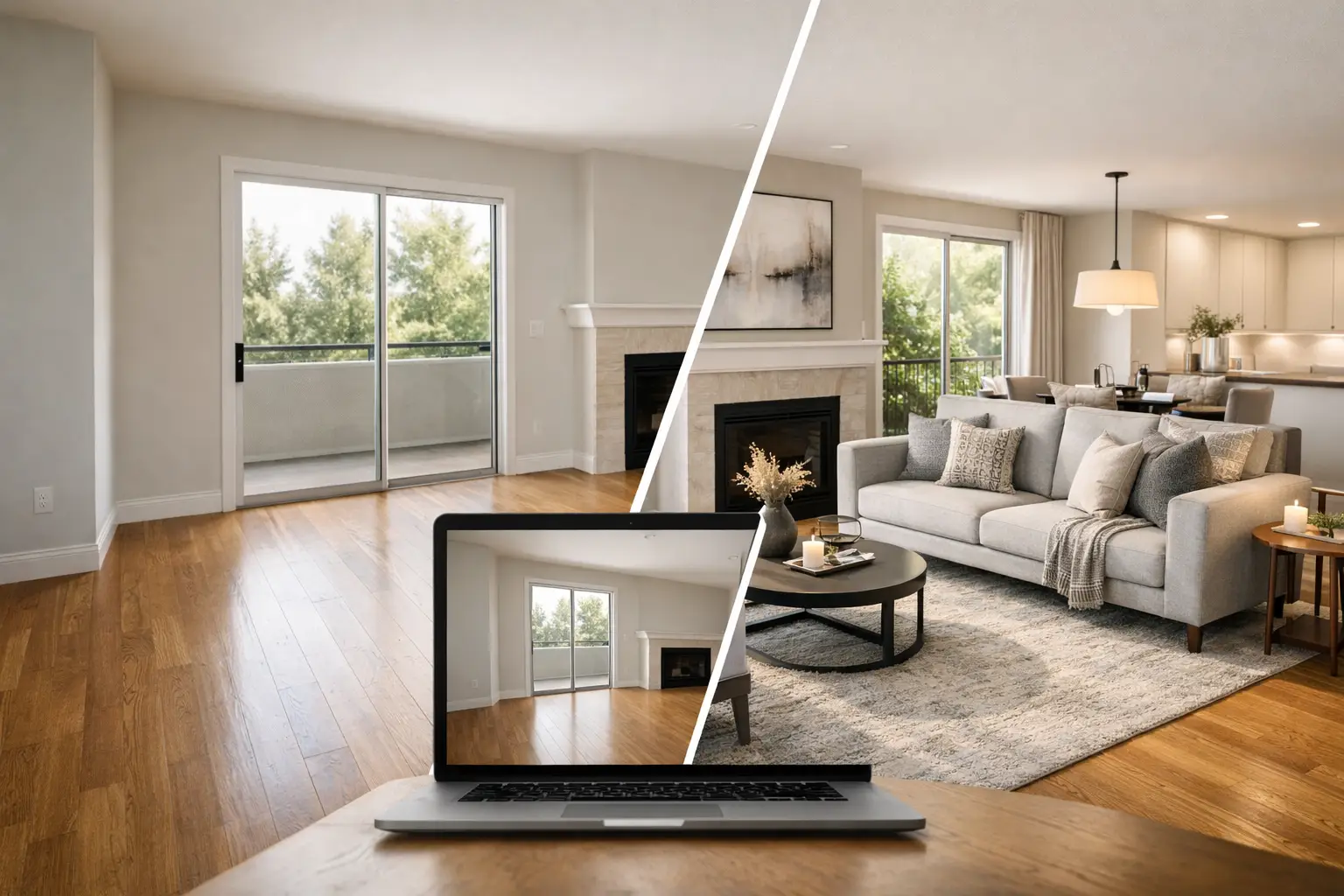 9 Before and After Virtual Staging Examples